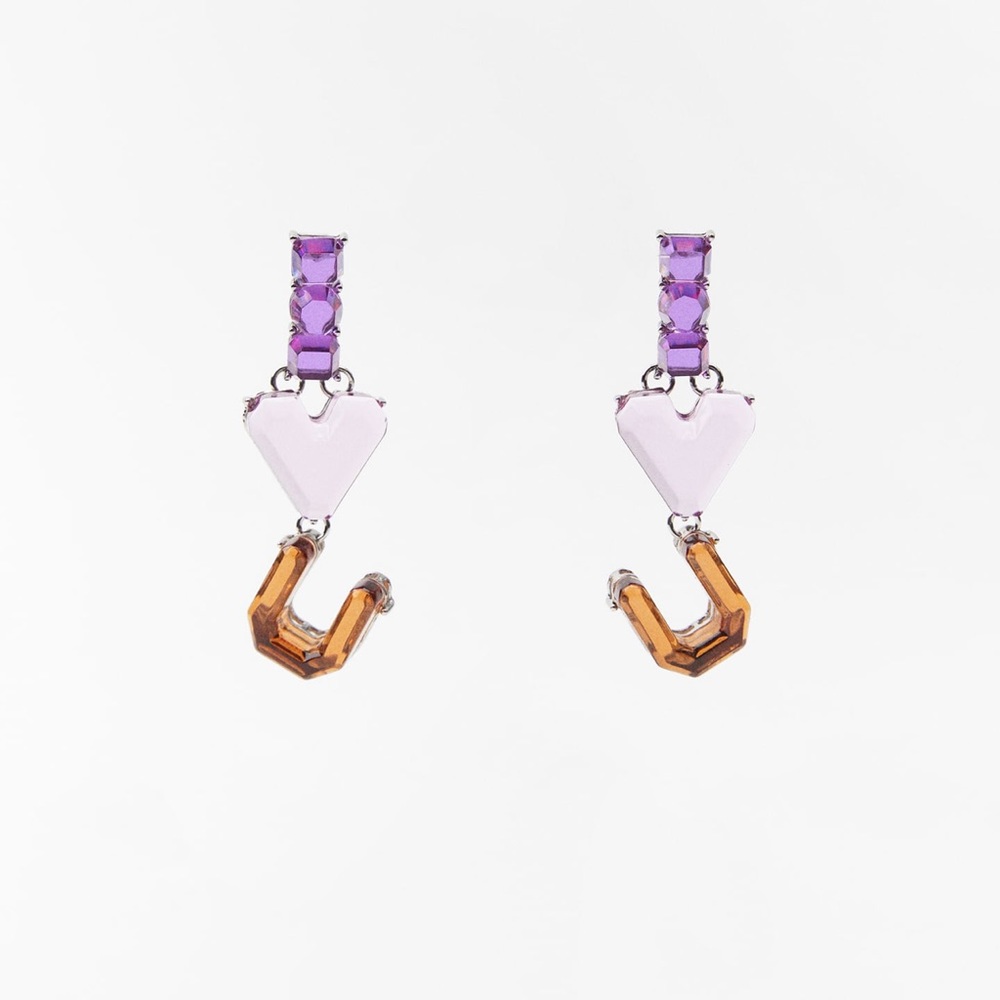 ZARA "I LOVE YOU" EARRINGS